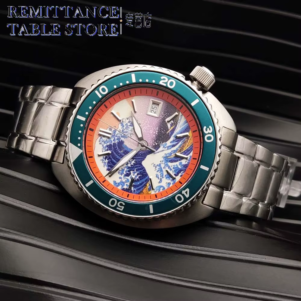 Montre pour homme, automatique mécanique japonaise NH35, cadran entièrement lumineux, saphir, date,