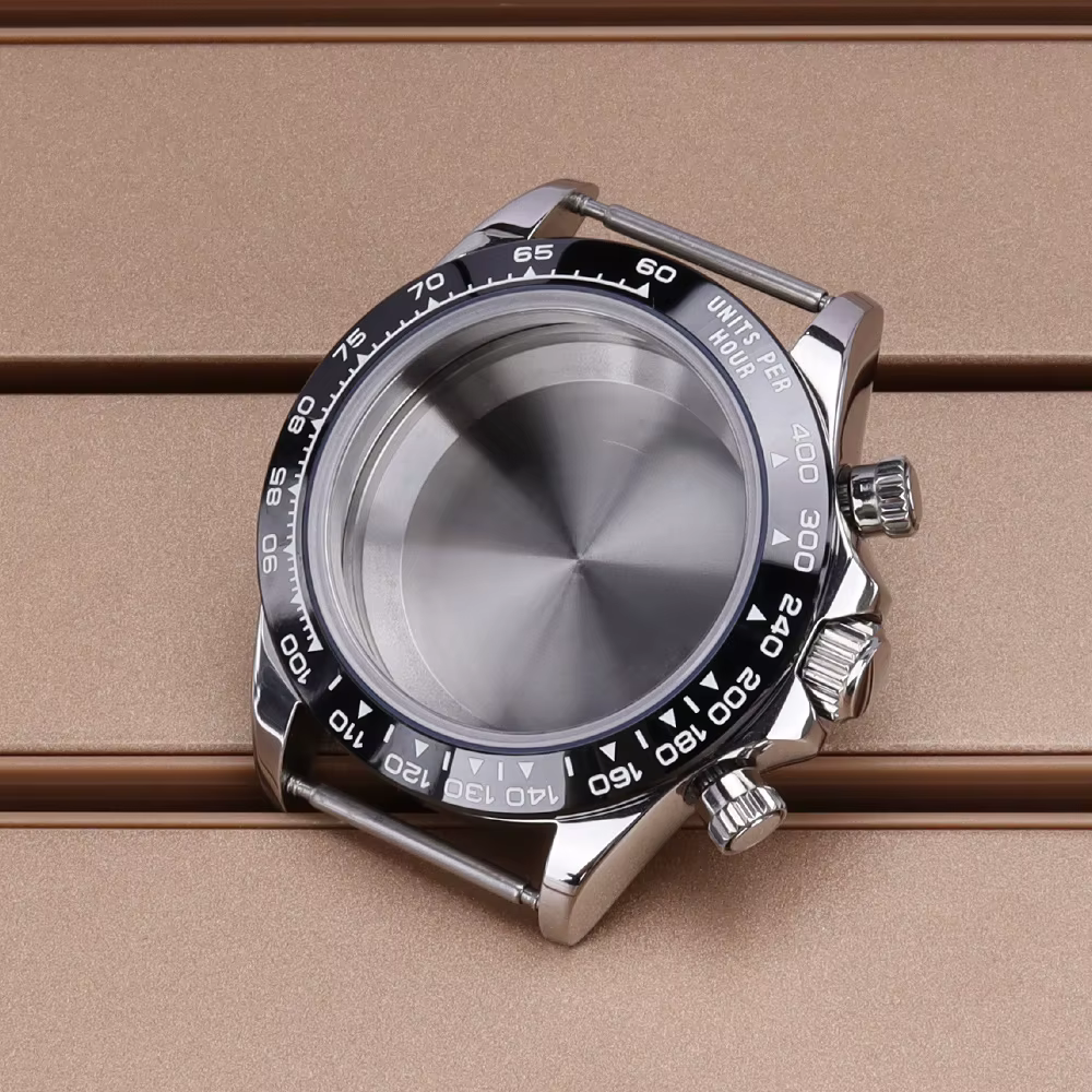 Offre Spéciale – Boîtier de montre 39 mm VK63 en acier inoxydable 316L avec verre saphir pour mouvem