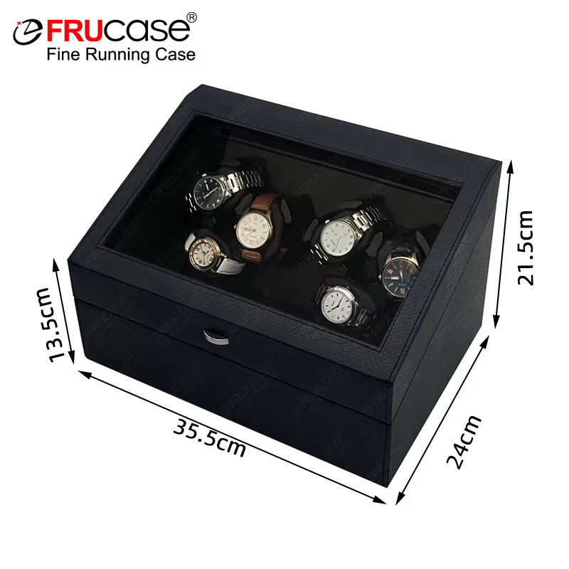 FRUCASE PU remontoir de montre pour montres automatiques remontoir automatique 6 montres