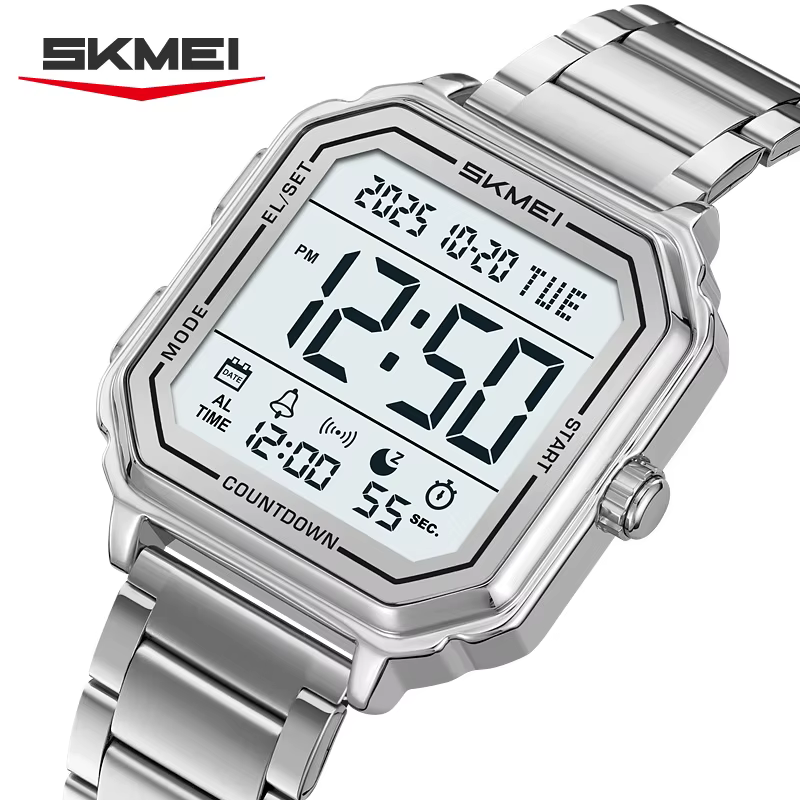 Montre sport SKMEI 2559 avec écran rétroéclairé, montre décontractée pour homme, chronographe numéri
