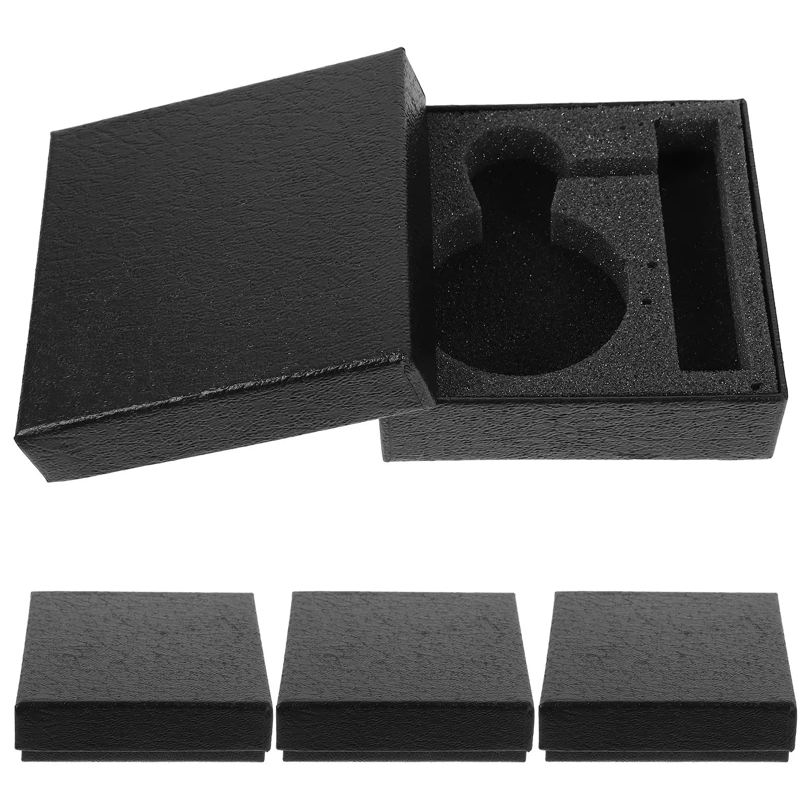 Boîte d'emballage pour montre de poche, 4 pièces, petites boîtes pour femmes, montres pour hommes, é