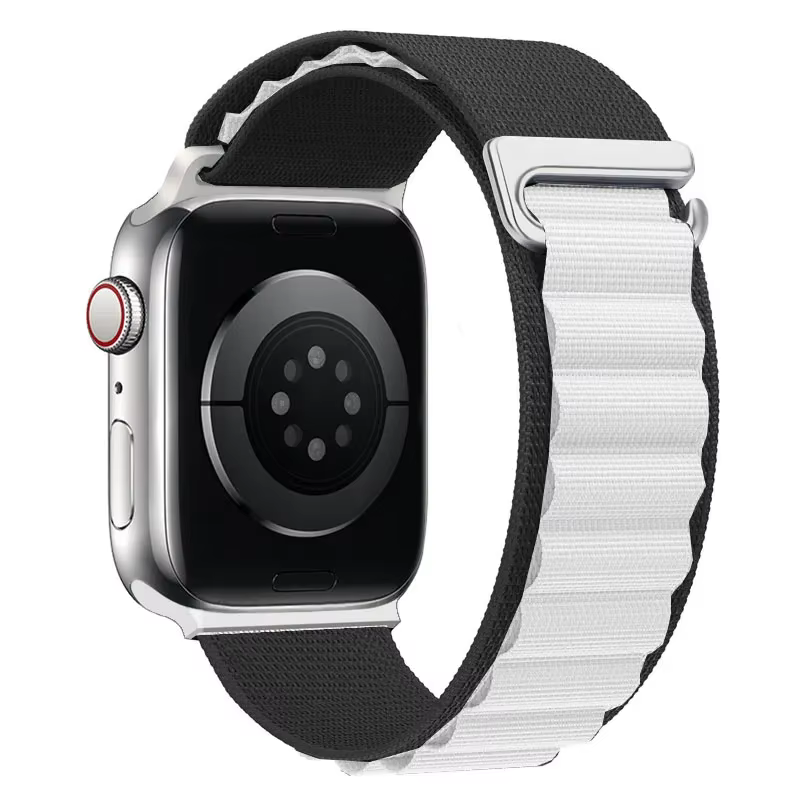 Bracelet en Nylon à boucle alpine pour Apple Watch 41 42 44 45 49mm 46mm hommes femmes, bracelet de