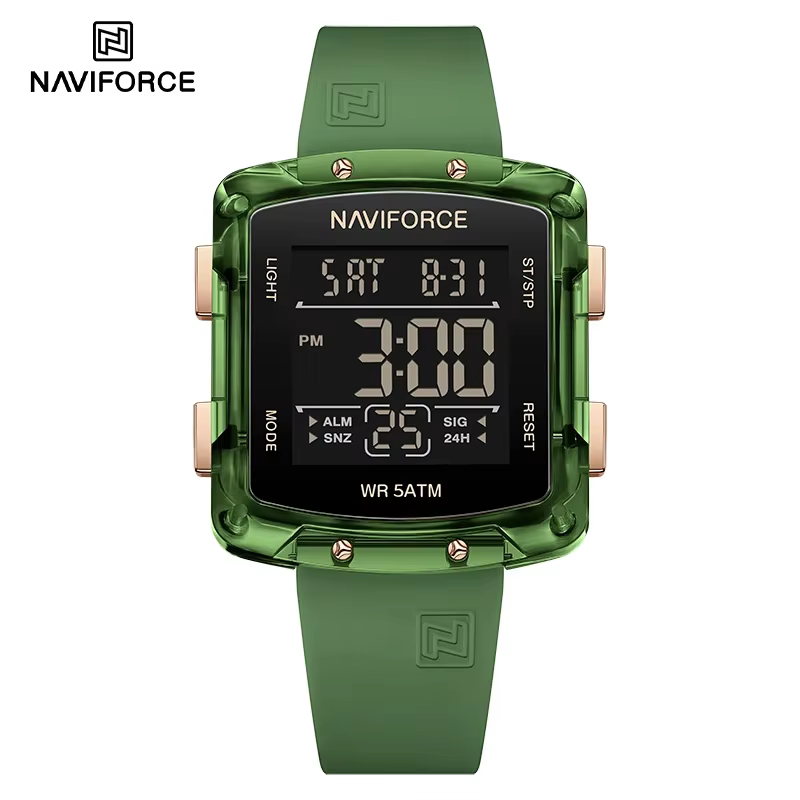 NAVIFORCE mode montres numériques femmes montre de sport étanche 50 M carré électronique montres num