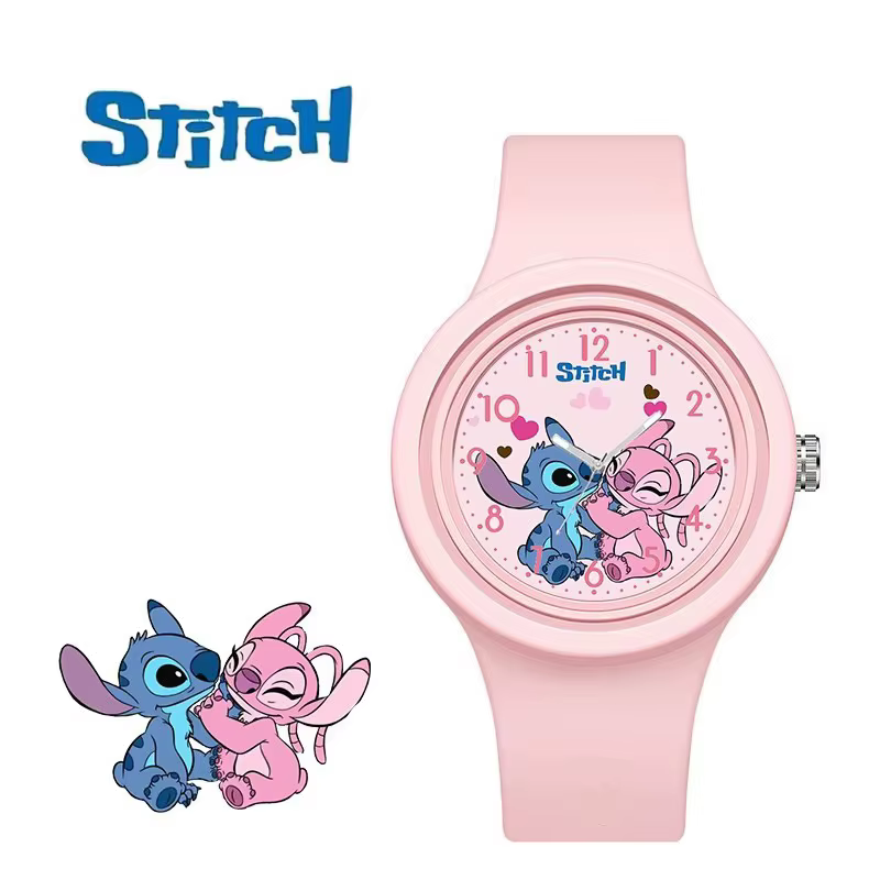 Nouveau point enfants montres pour filles bracelet en Silicone rond Quartz enfants montre garçons ét