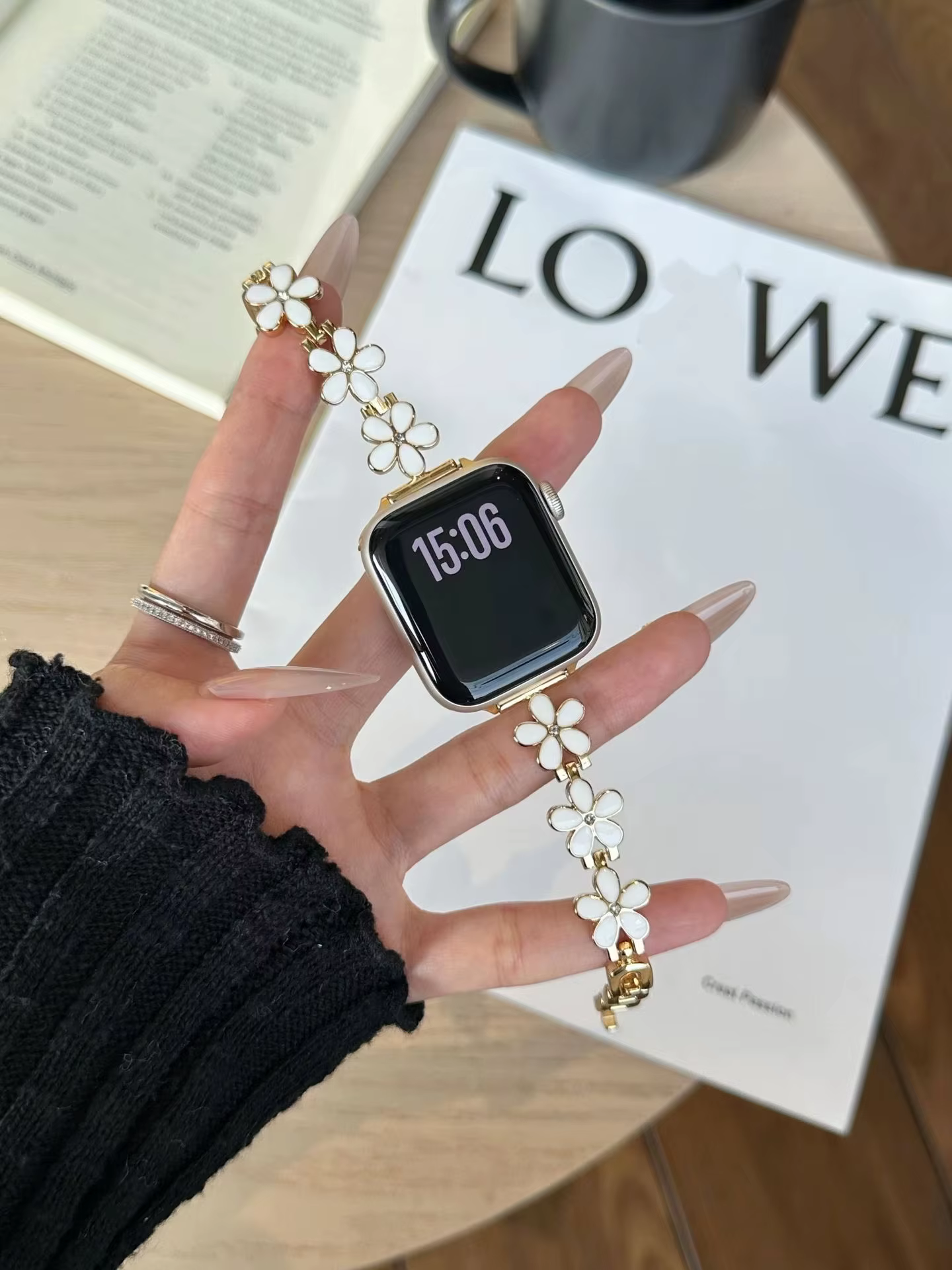 Bracelet en métal coloré pour Apple Watch, compatible avec les séries 11/8/7/6/10/9, 40 mm, 41 mm, 3