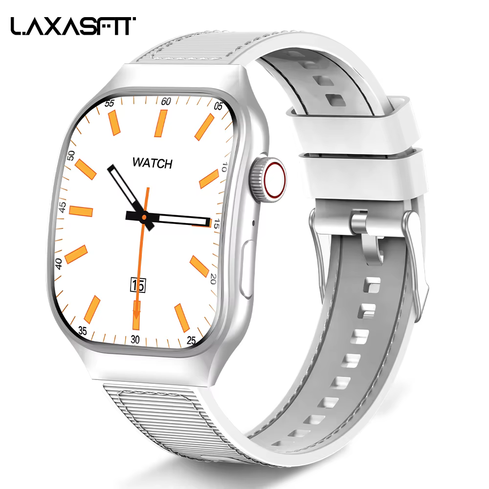 LAXASFIT nouveau écran incurvé montre intelligente pour femme 2.01 ''AMOLED HD écran tactile Bluetoo