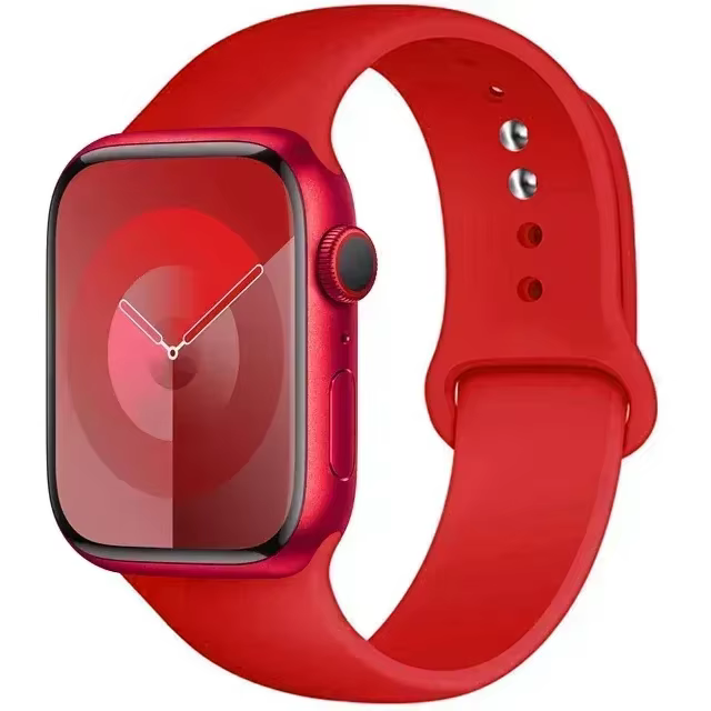 Bracelet sport en silicone pour Apple Watch, 44mm, 45mm, 40mm, 41mm, 42-38mm, 45mm, iWatch Series 8,