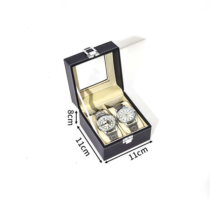DELESYS – boîte d'exposition de rangement de montre en cuir écologique, classique, meilleure vente,