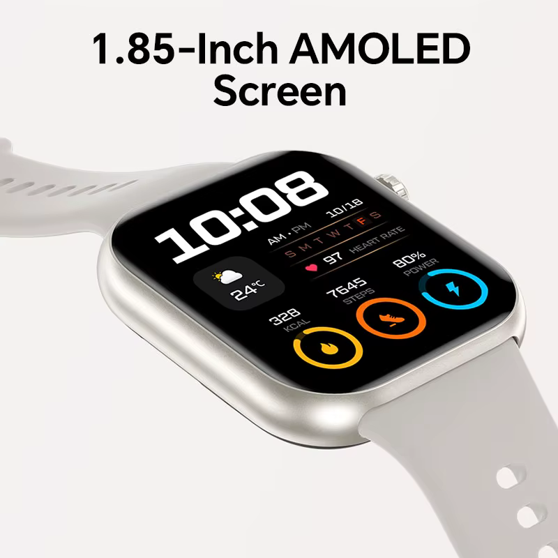 Montre connectée HONOR CHOICE InFoWear Watch 2i, version mondiale, écran AMOLED de 1,85 pouces, surv