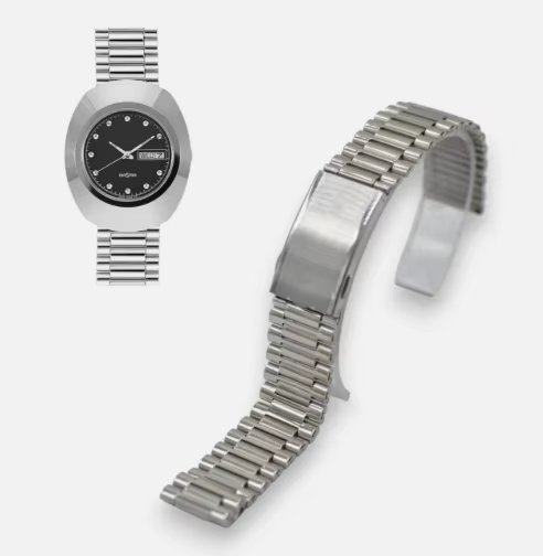 Bracelet de montre en acier inoxydable couleur argent massif 18 mm Diastar 01570 pour Rado