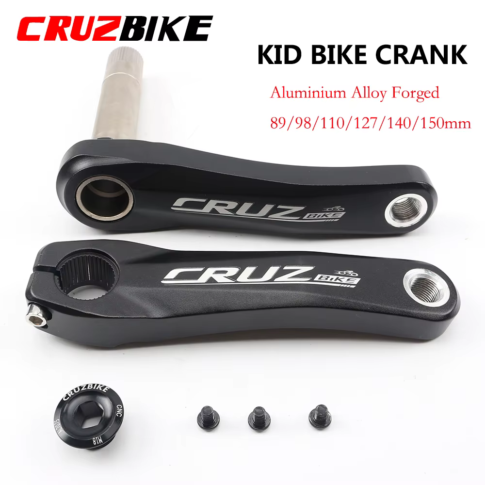 CRUZbike 89/98/110/127/140/150mm alliage d'aluminium vtt enfant vélo manivelle enfants pliant vélo p