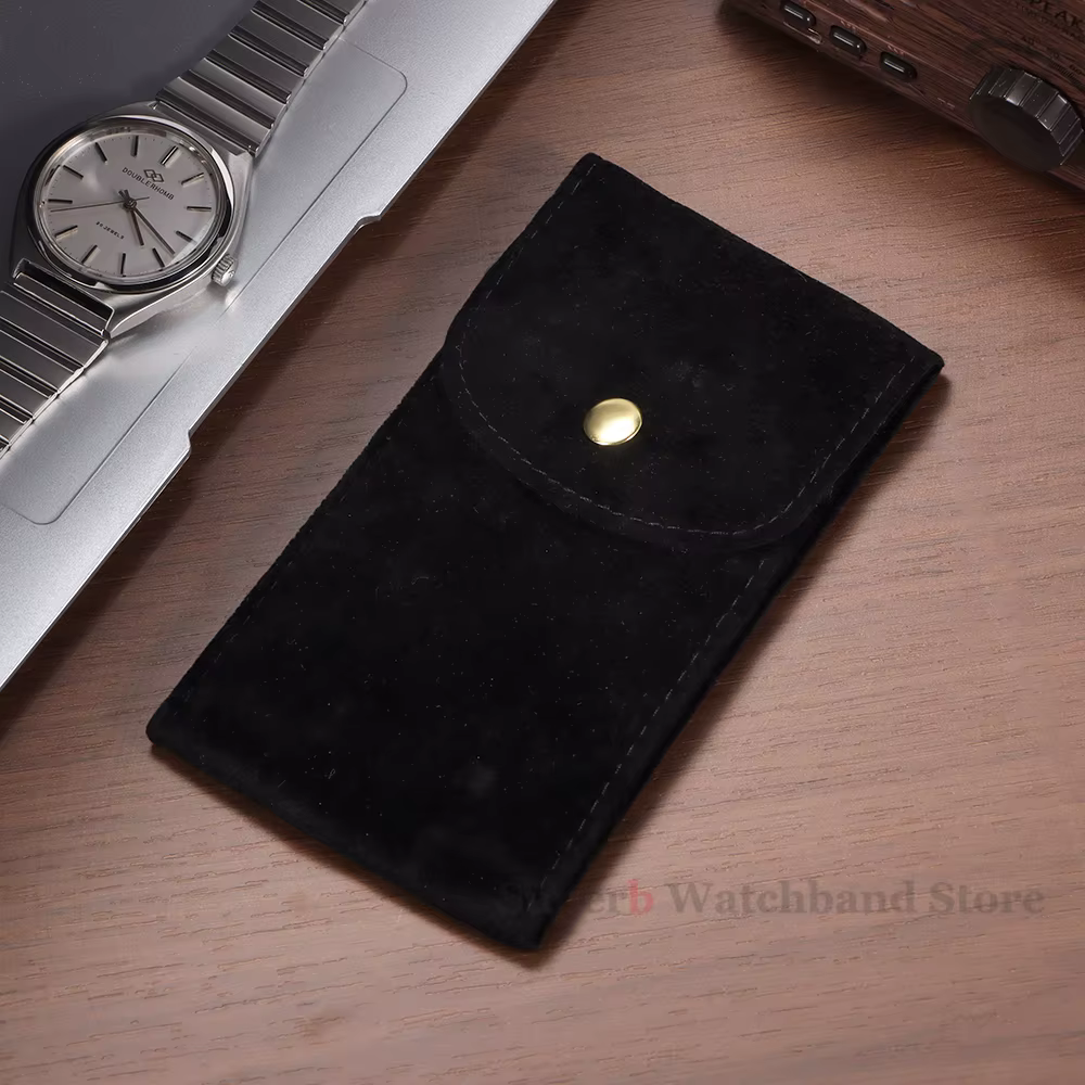 Pochette de rangement Portable en tissu flanelle pour montre, sac de rangement pour montre unique, o