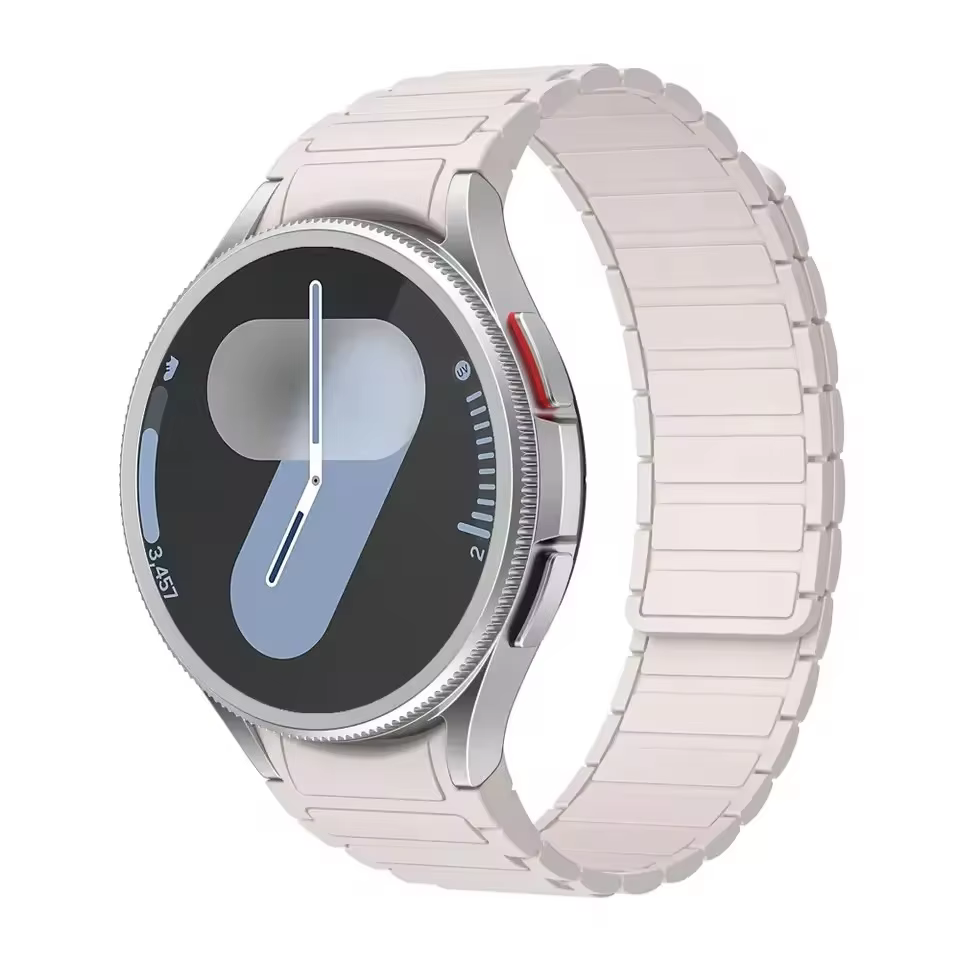 Bracelet magnétique en Silicone sans espaces, pour Samsung Galaxy Watch 7 FE 6 5 4 40mm 44mm Pro 45m