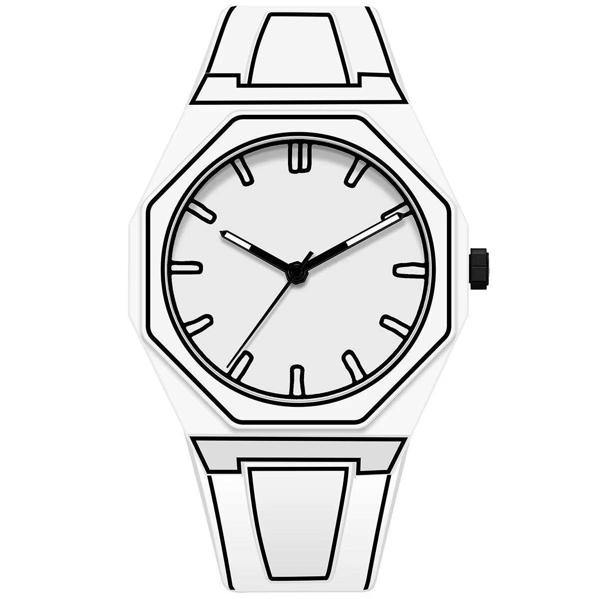 Moderne minimaliste croquis créatif sport et loisirs montre Design créatif montre étanche nouveauté