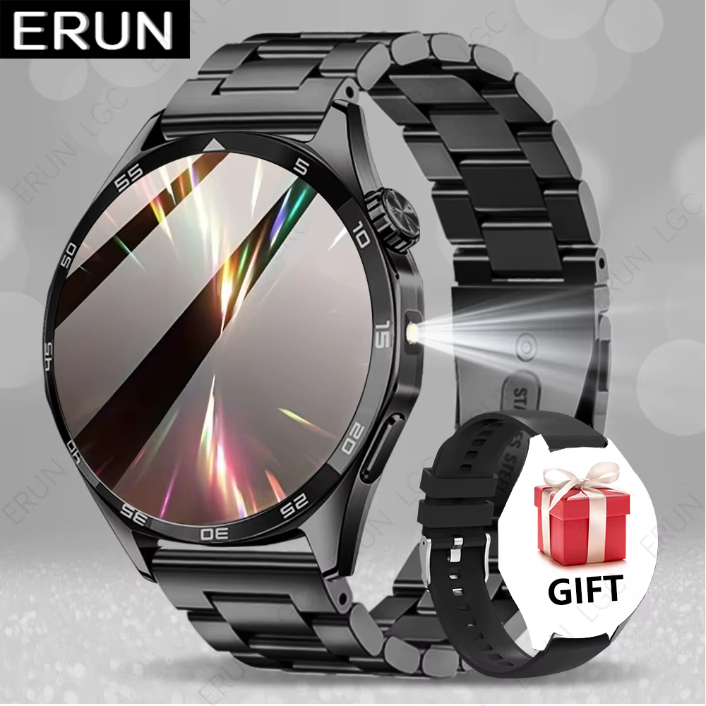 Montre connectée ERUN pour homme compatible avec iPhone et Android, tracker d'activité sans fil avec