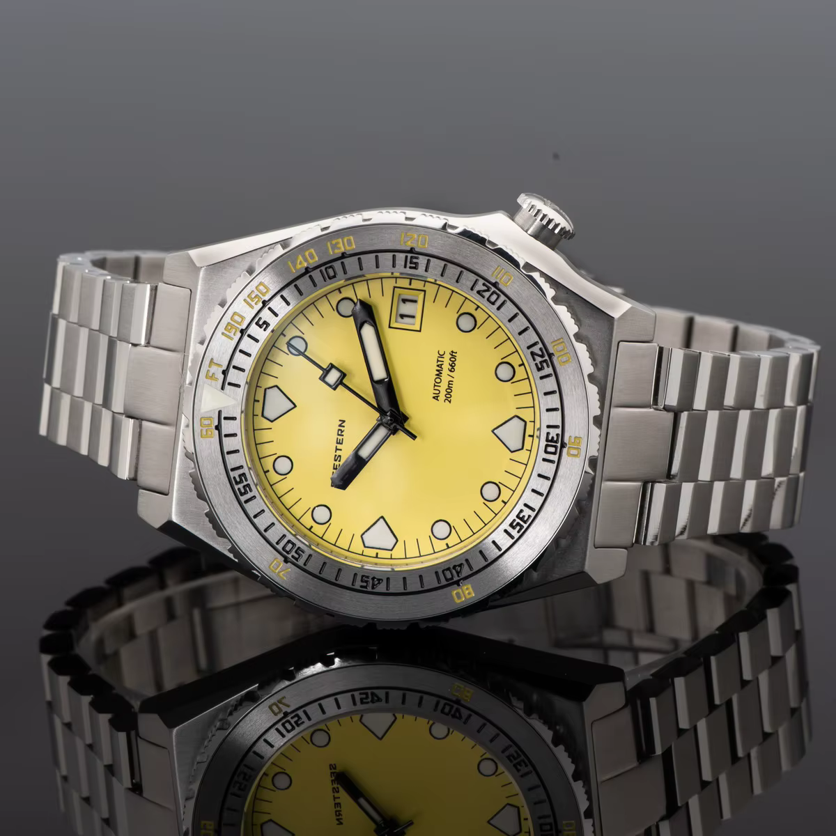 SEESTERN montre de homme plongeur automatique mécanique montres NH35 lumineux céramique saphir crist