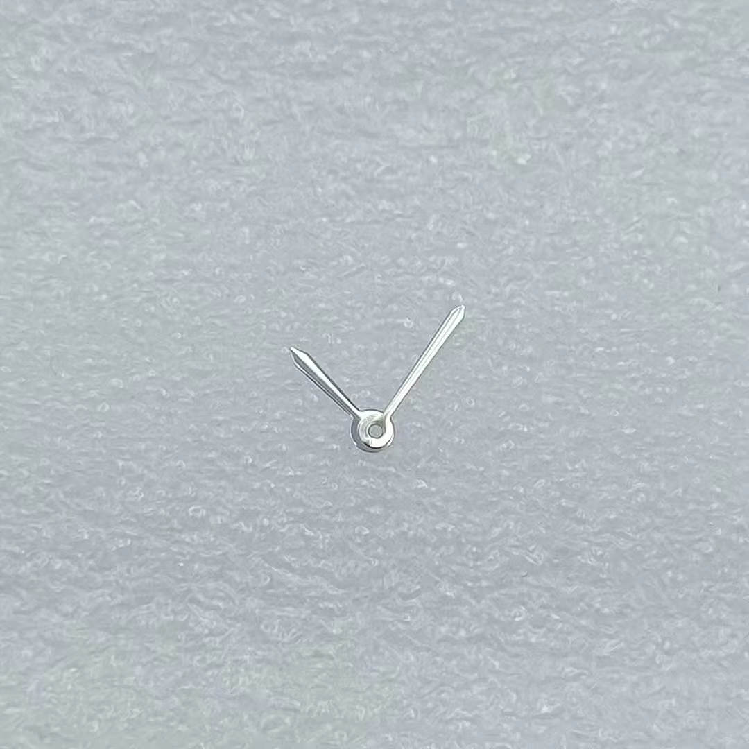 Cadran de montre de petite taille 19 mm, index romains, aiguilles en forme de deux épées, sans logo,
