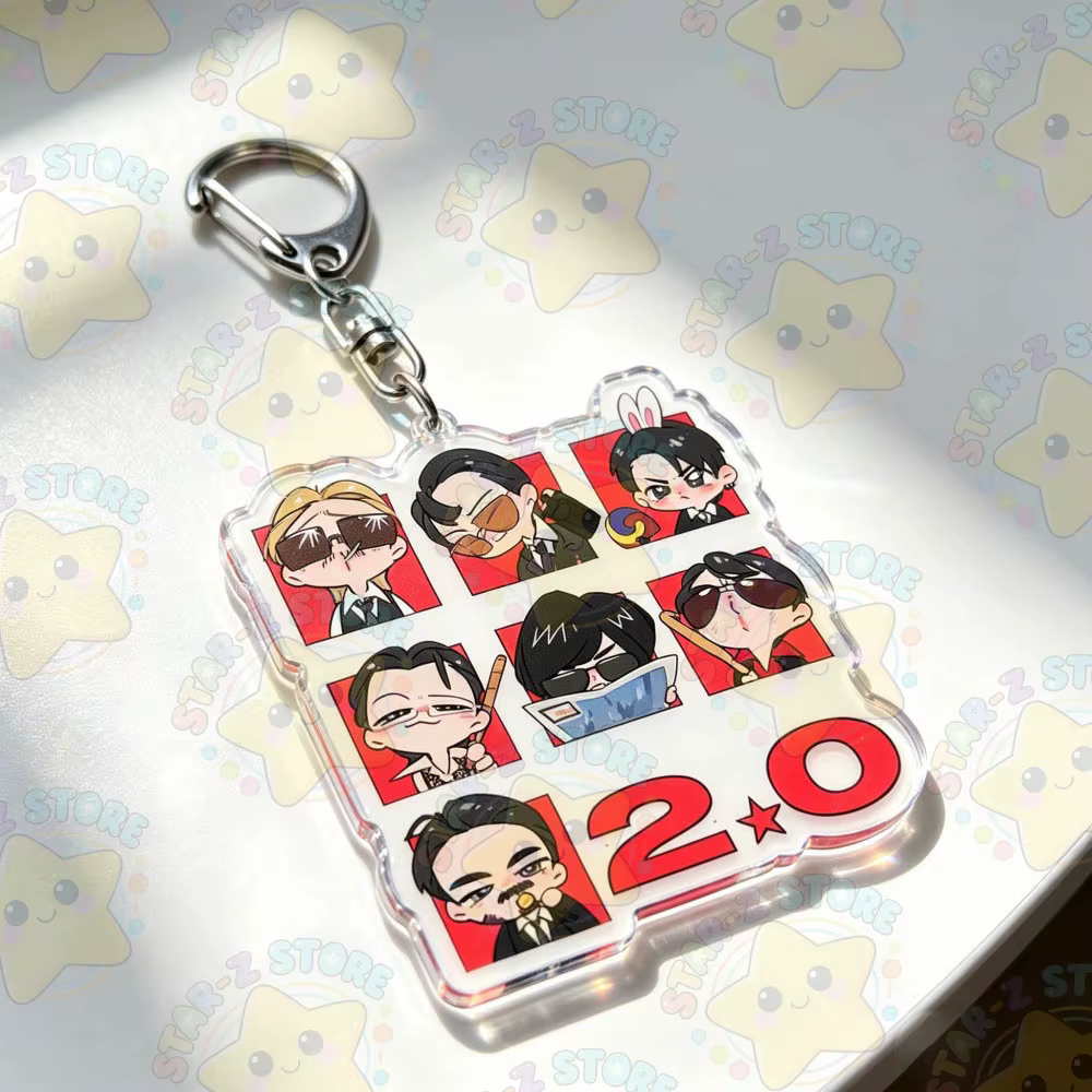 Porte-clés mignons Kpop, dessins animés Chibi, accessoires de sac, bijoux, cadeaux pour fans de mang