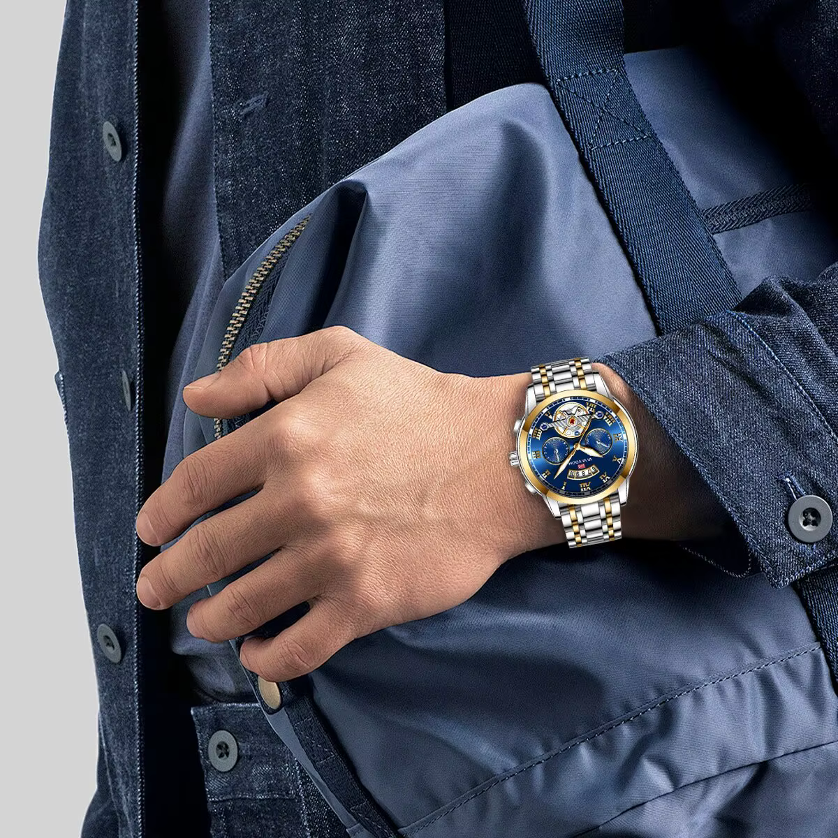 Relogio Masculino Top marque hommes montre de luxe en acier inoxydable Luminescence horloge décontra