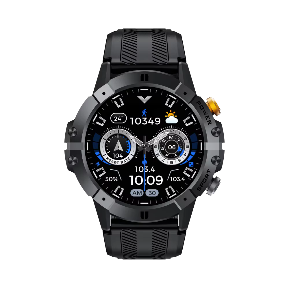 Montre connectée robuste pour l'extérieur - Suivi de santé avec synchronisation sans fil, plus de 10