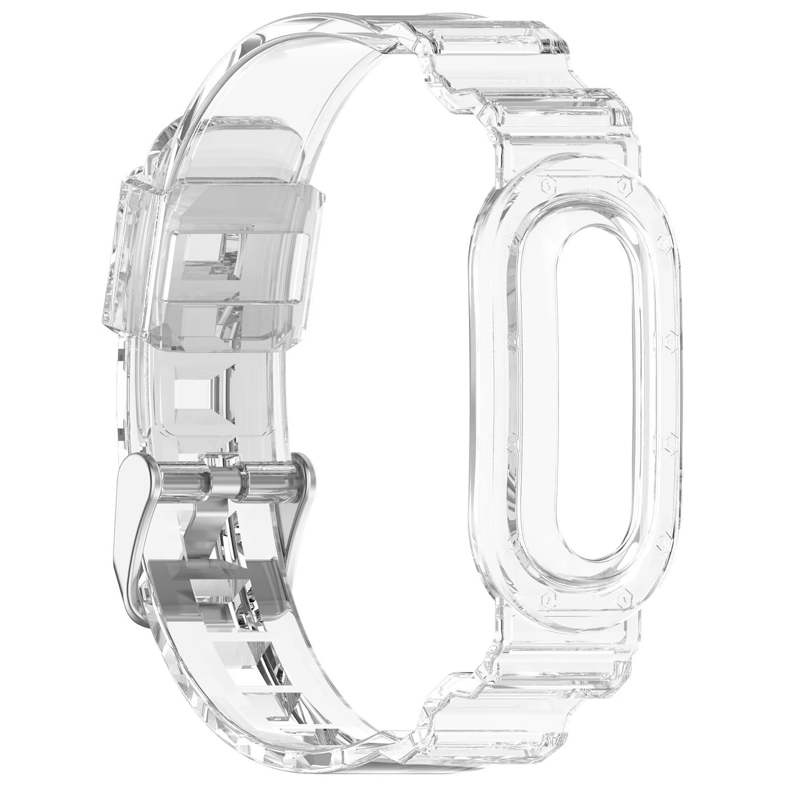Bracelet de montre en TPU transparent avec étui de protection antichoc pour montre connectée Google 