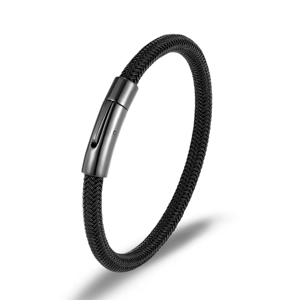 Bracelet en câble métallique Simple et étanche de 6mm pour hommes et femmes, en acier inoxydable, ne
