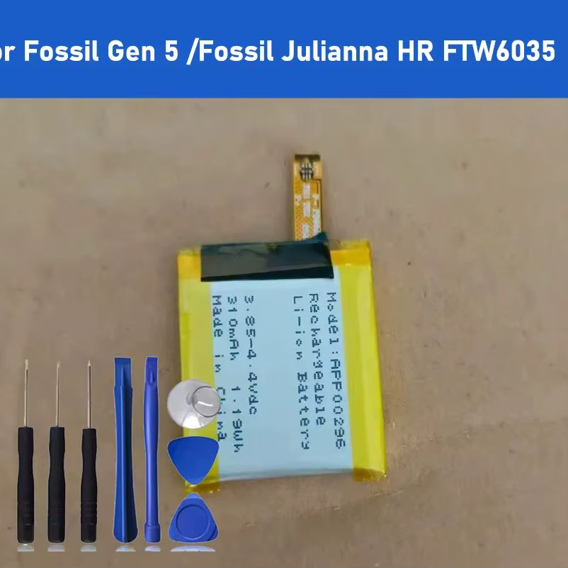 2025 AN EOTABACC 100% nouvelle batterie d'origine APP00296 pour Fossil Gen 5 /Fossil Julianna HR FTW
