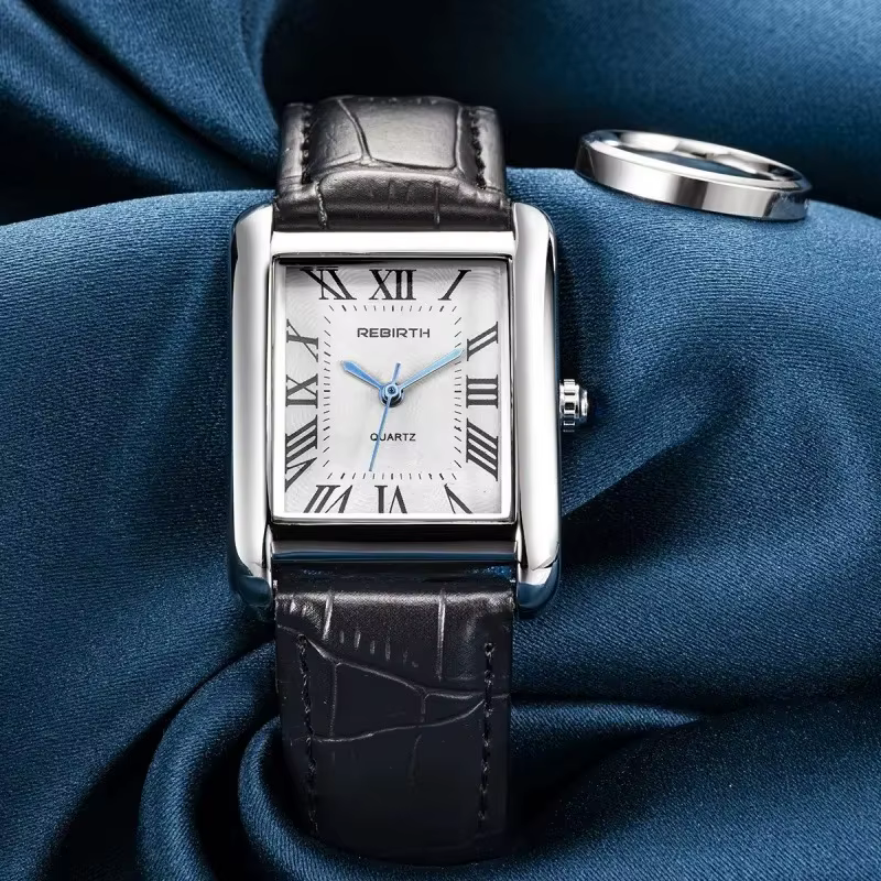 Rebirth 002 – montre-bracelet analogique pour femmes d'affaires, Mini Design léger, cadran rectangul