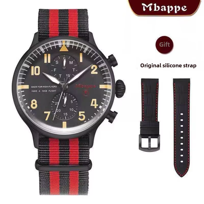 Mbappe – montre d'affaires élégante et authentique, avec un cadran exquis, conception militaire spor