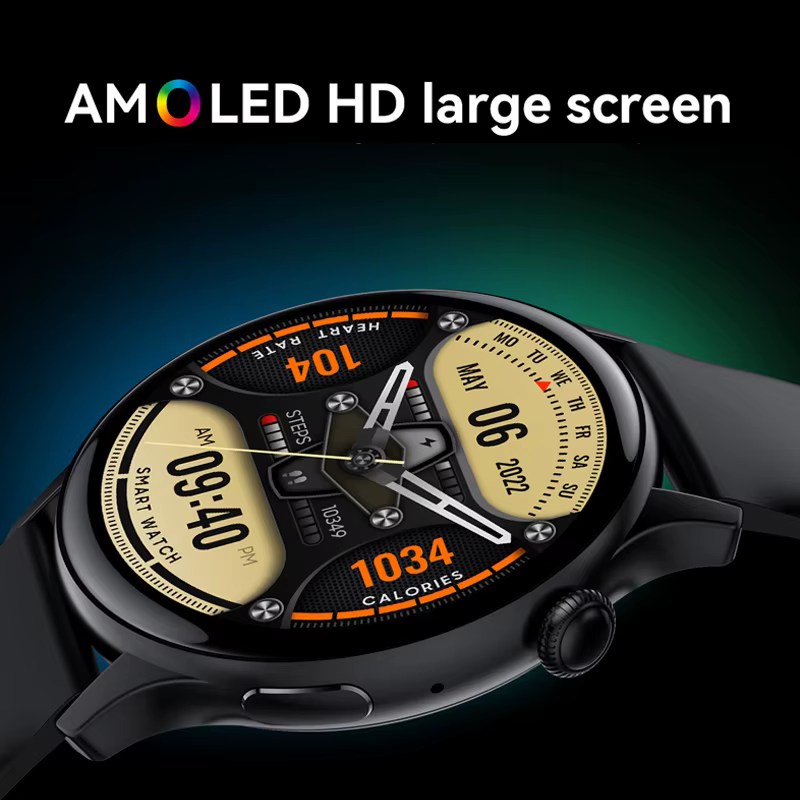 Montre connectée AMOLED pour femmes, écran toujours afficher l'heure, traqueur de santé HD 466x466,