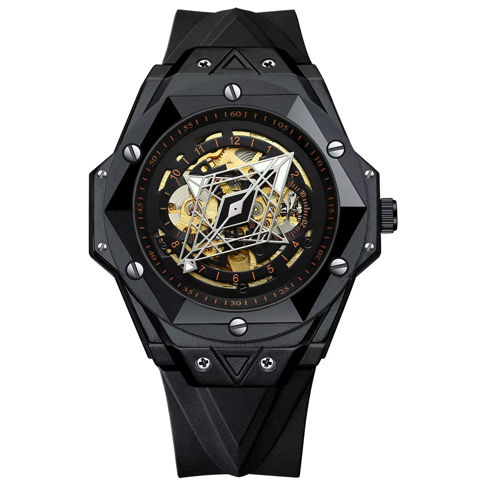 Montre homme automatique de luxe BINBOND, tourbillon précis, mécanique, lumineuse, étanche, squelett