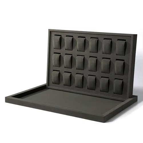 Boîte de rangement de montre de luxe, présentoir de compteur de diffusion en direct, horloger, evalu