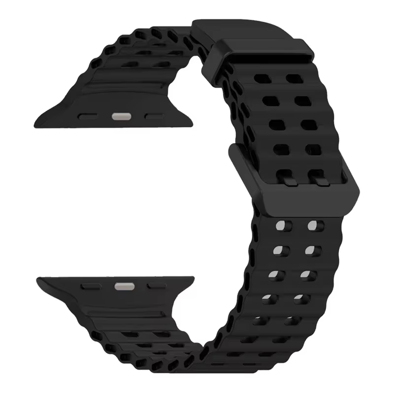 Bracelet en silicone pour Apple Watch Ultra 3 49mm 46 45 44 42 38 41mm 40mm, bracelet sport pour iWa