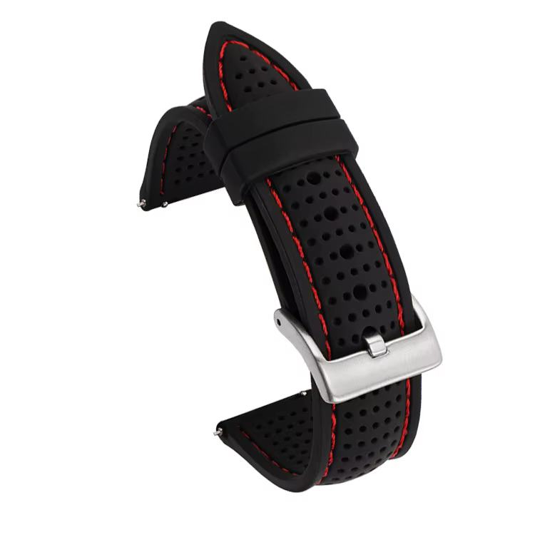 Bracelet de montre en caoutchouc de Silicone souple, 20mm 22mm 24mm, pour hommes et femmes, Sport, é