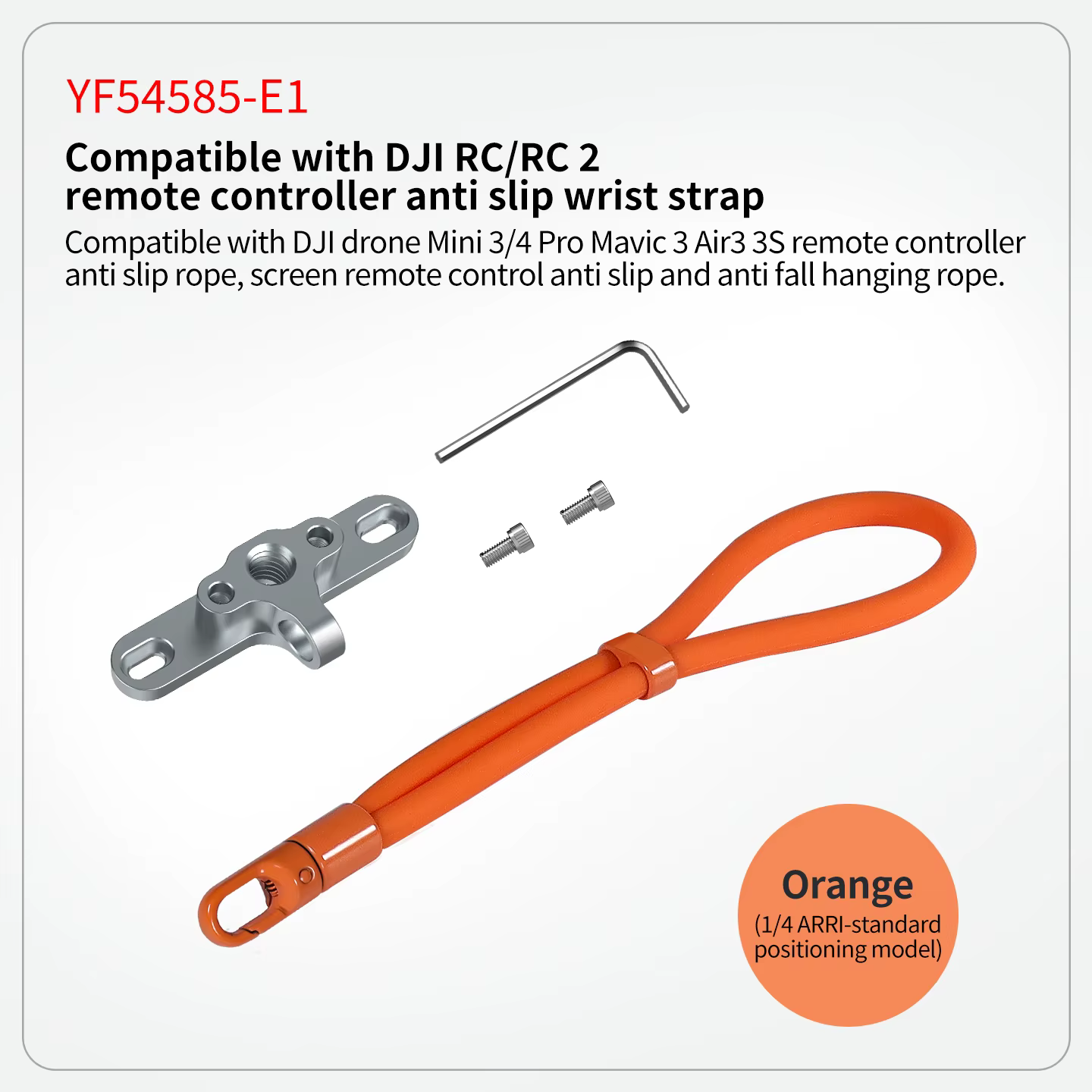 Bracelet de lanière de poignet Anti-chute, sangle de main, cordon de cou pour télécommande DJI RC/RC