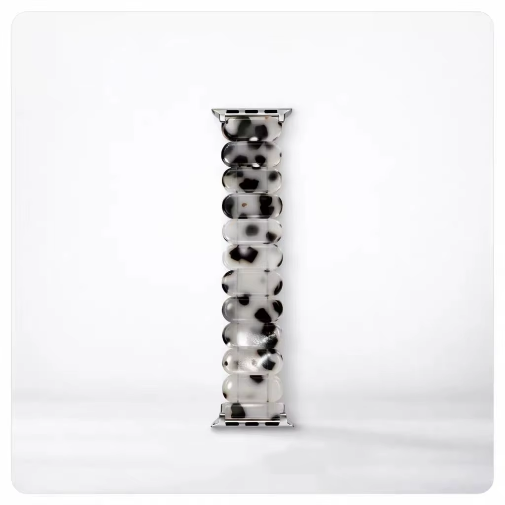 Bracelet en résine pour Apple Watch, pour femme, 40mm, 44mm, 45mm, 38mm, 41mm, 42mm, 46mm, bracelets