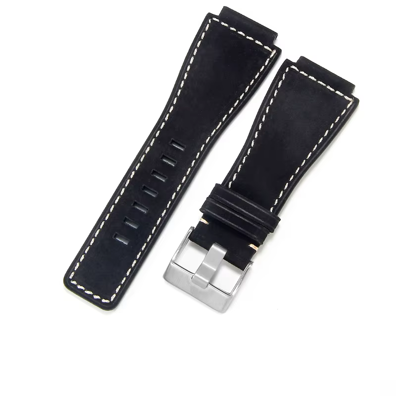 Bracelet de montre en cuir véritable pour Bell Ross BR01/BR03, Premium, Durable, élégant, remplaceme