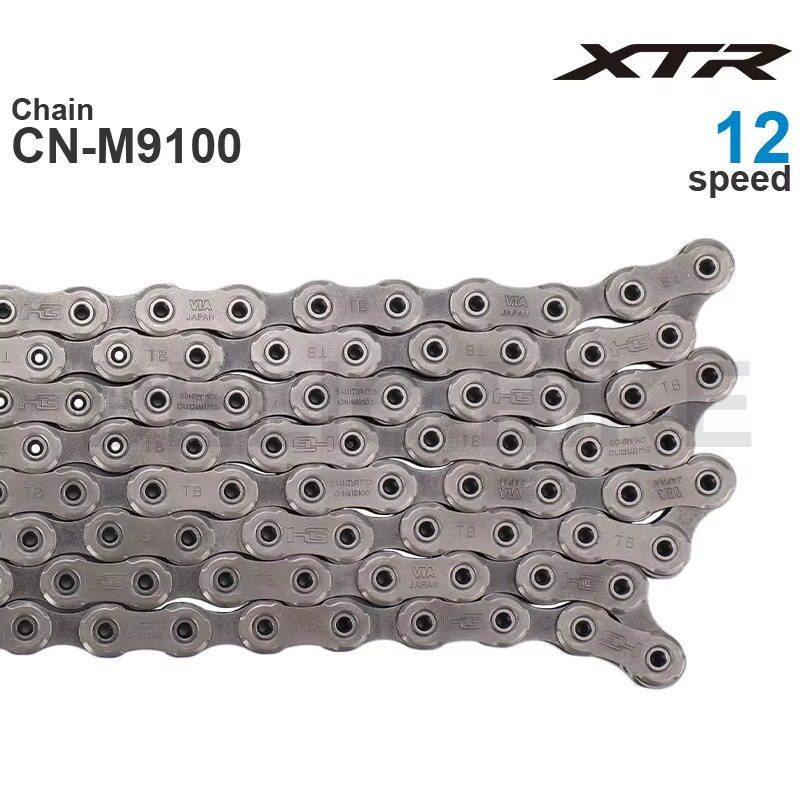 Chaîne d'origine SHIMANO XTR CN-M9100 chaîne de VTT vtt 12 vitesses M9100 116/126L avec lien rapide