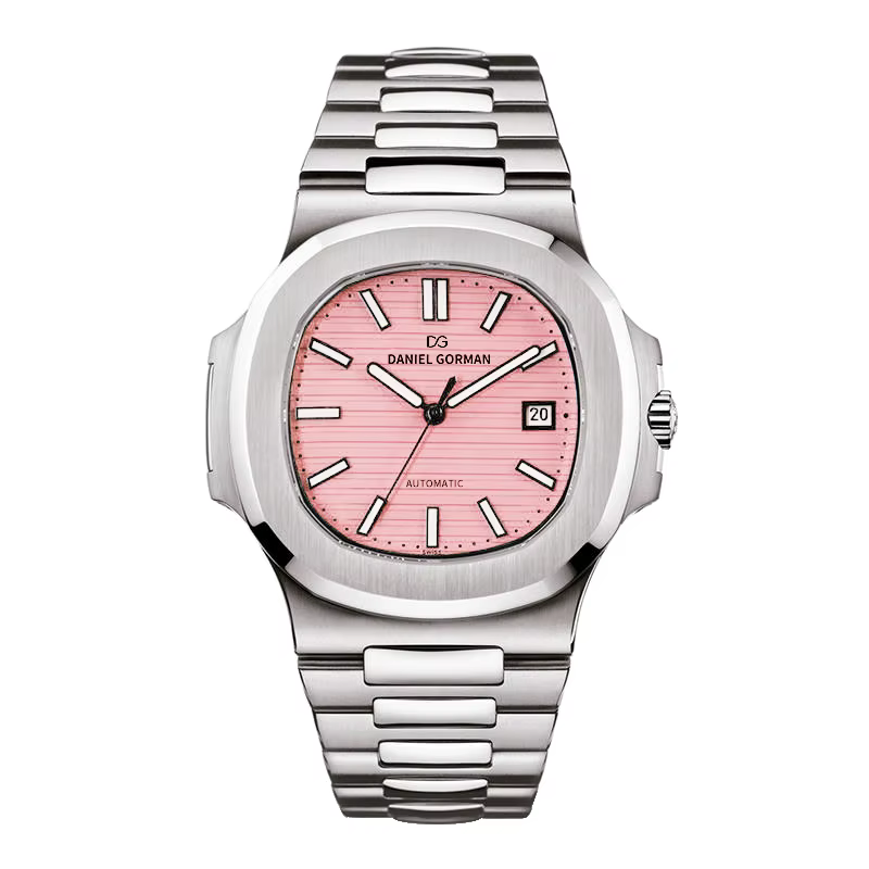 Tiffany – montre automatique bleue, mouvement mécanique, en acier inoxydable, résistante à l'eau 50M