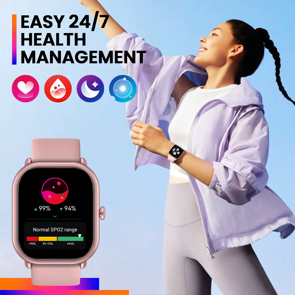 Zeblaze-Montre intelligente d'appel vocal pour hommes et femmes, GTS 3 Pro, Ultra-Big HD, Écran AMOL