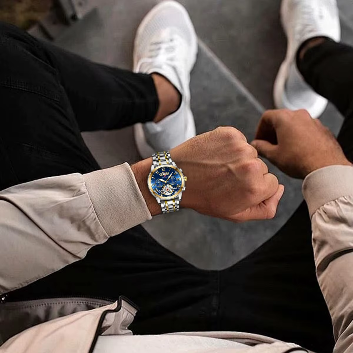 Relogio Masculino Top marque hommes montre de luxe en acier inoxydable Luminescence horloge décontra
