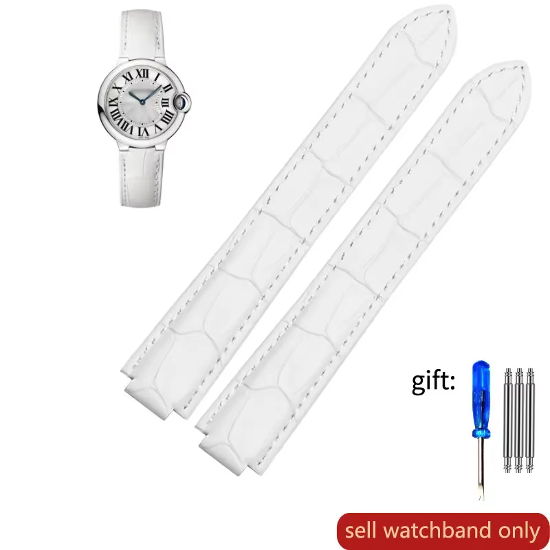 Bracelet de montre en cuir véritable pour hommes et femmes, bracelet de montre doux et confortable,