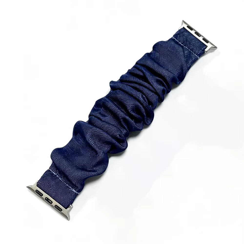 Bracelet pour femmes/hommes pour iWatch Series 11 10 9 8 7 6 5 4 3 2 SE, bracelet en tissu denim, br