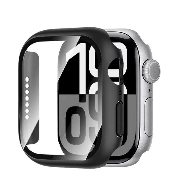 Film en verre trempé + couvercle pour boîtier de montre Apple 46mm 42mm 38 40mm 41mm 44mm 45mm prote