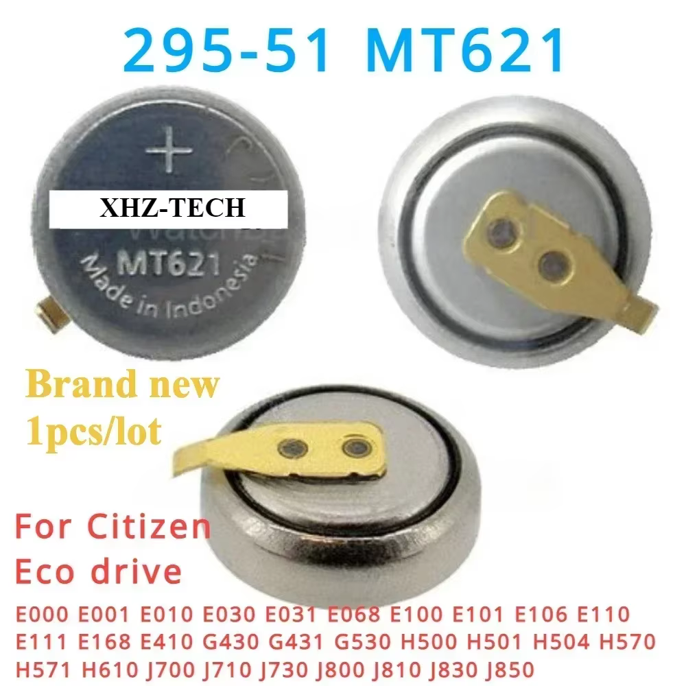 295-5100 MT621 avec pied 295-51 montre batterie Rechargeable condensateur de montre pour citoyen H50