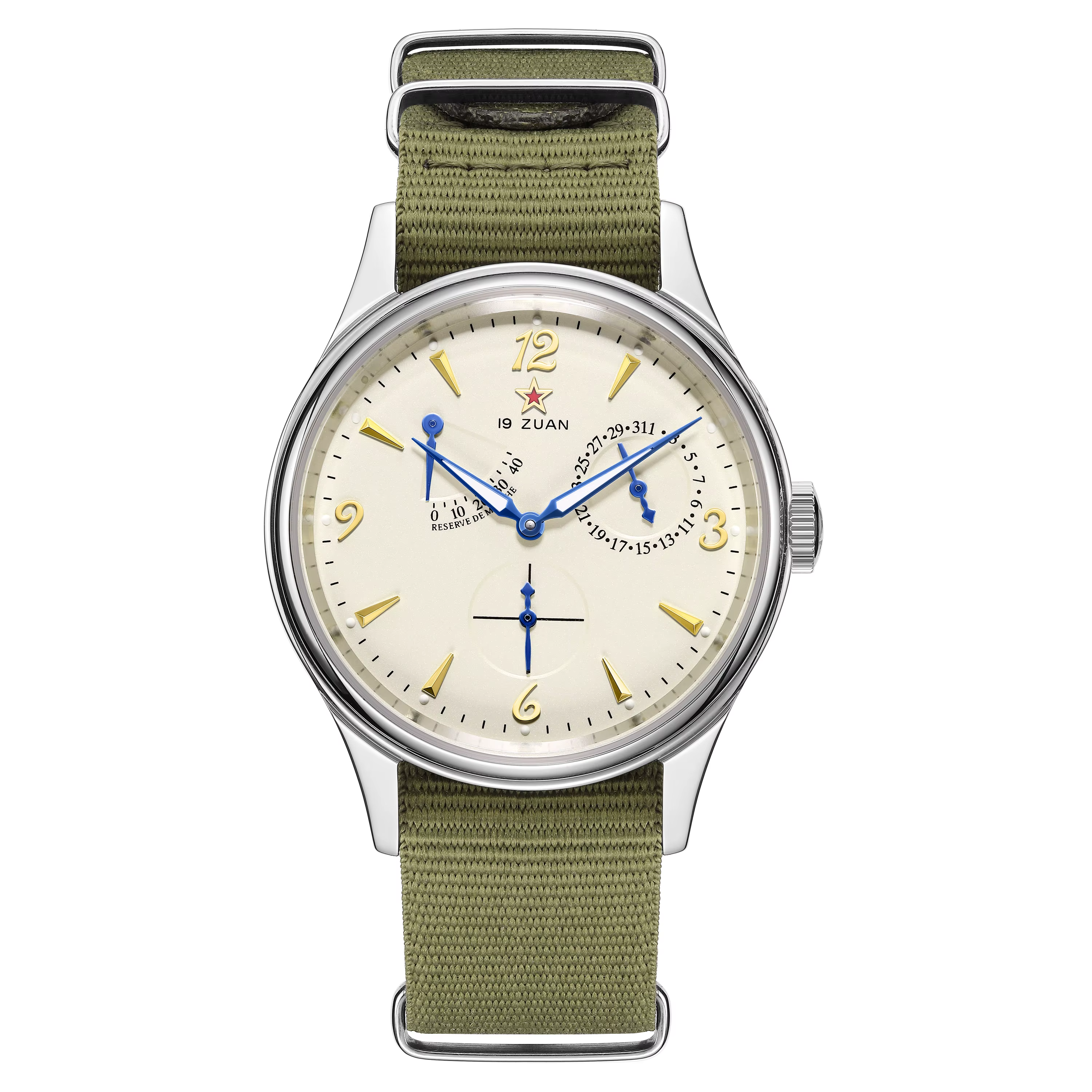 ST1780 mouvement mouette 1963 montres 40mm montre pilote pour hommes automatique mécanique poignet é
