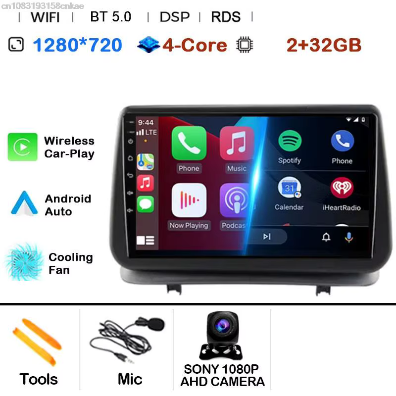 Android 15 Navigation GPS pour Renault Clio 3 CLIO 3 2005-2014 4G WIFI autoradio multimédia Carplay 
