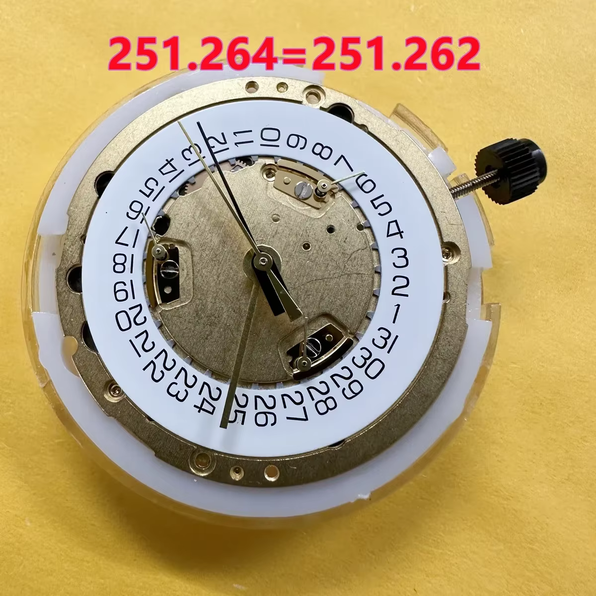 Pièce de mouvement de montre de la marque suisse ETA 251.264, mouvement à quartz multifonctionnel, r