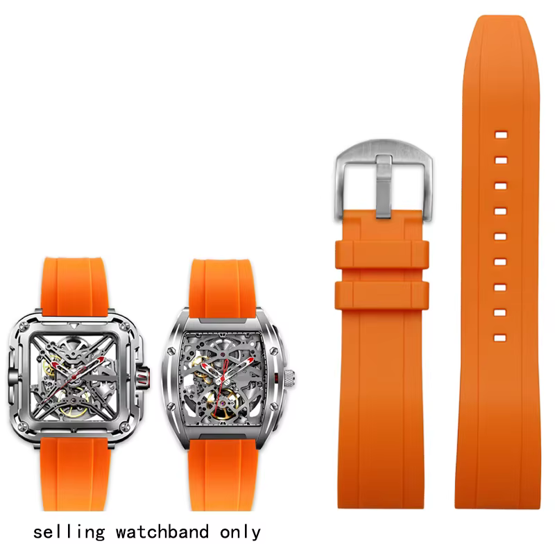 Bracelet en caoutchouc à dégagement rapide pour montre mécanique design CIGA Xijia série X gorille b