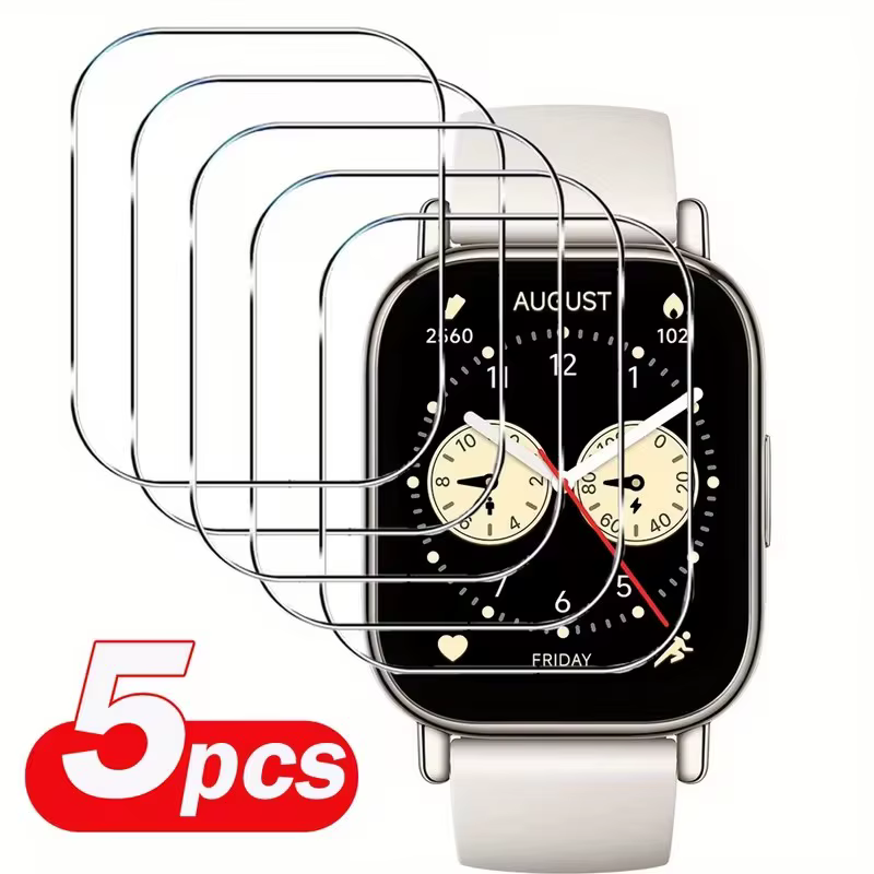 Protecteur d'écran pour Xiaomi Redmi Watch 5, 1 à 5 pièces, en verre trempé, accessoires actif/Lite